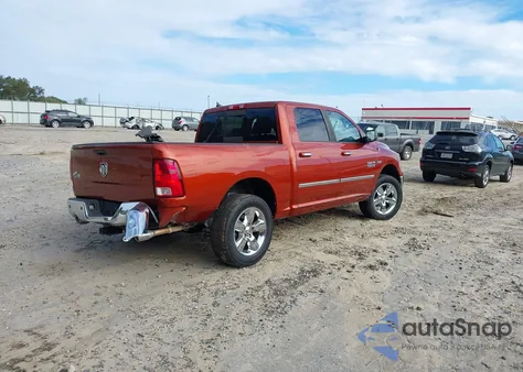 2013 Ram 1500 Big Horn z USA, uszkodzony, nr VIN 1C6RR6LT7DS650628